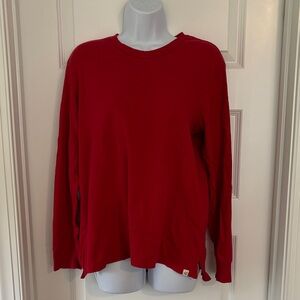 Classic Red Burt’s Bee Ribbed Top